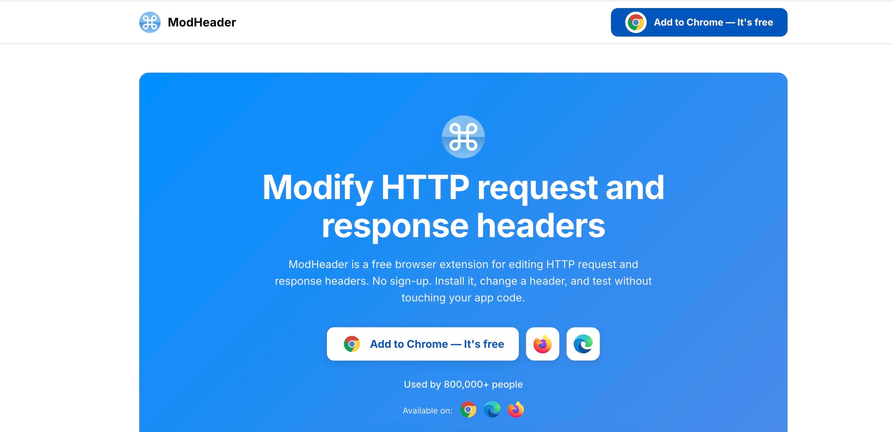 ModHeader With 1.6 Million Installs Removed by Google and Microsoft